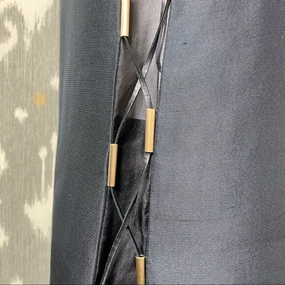 Ralph Lauren Spring/Summer 2015 Black Silk Shantung Sleeveless Tunic Blouse - Picture 10 of 16